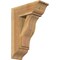 Ekena Millwork Funston Traditional Rough Sawn Bracket w/ Offset Brace, Western Red Cedar, 8"W x 20"D x 28"H BKT0806X20X28FST01RWR - alternate 1